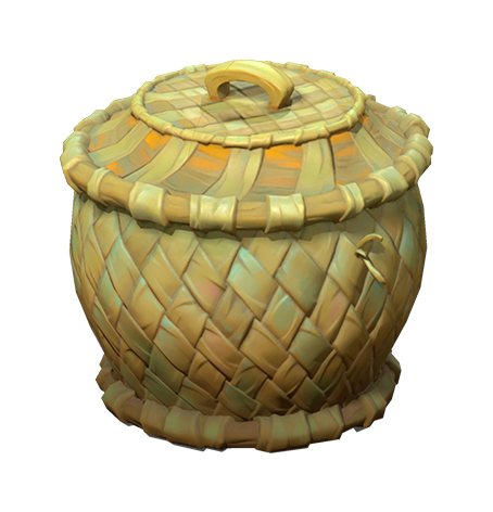 Closed Wicker Basket
