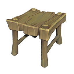 Square Wooden Stool